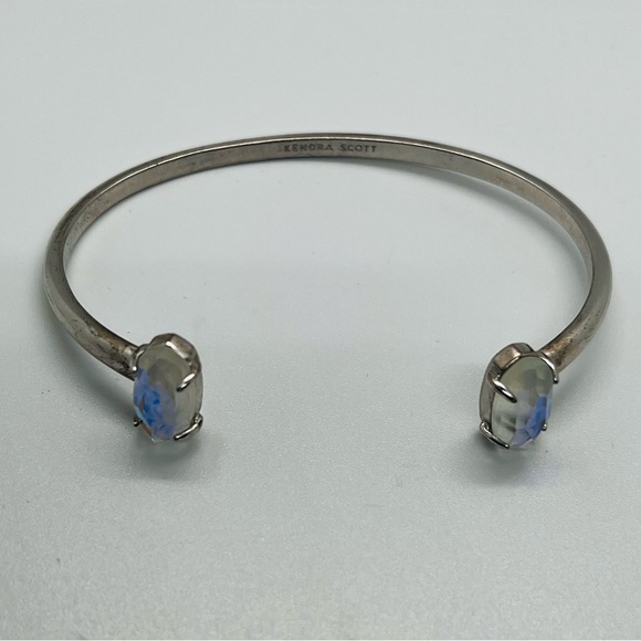 Kendra Scott Jewelry - Kendra Scott Silver Cuff with Iridescent Blue Stones